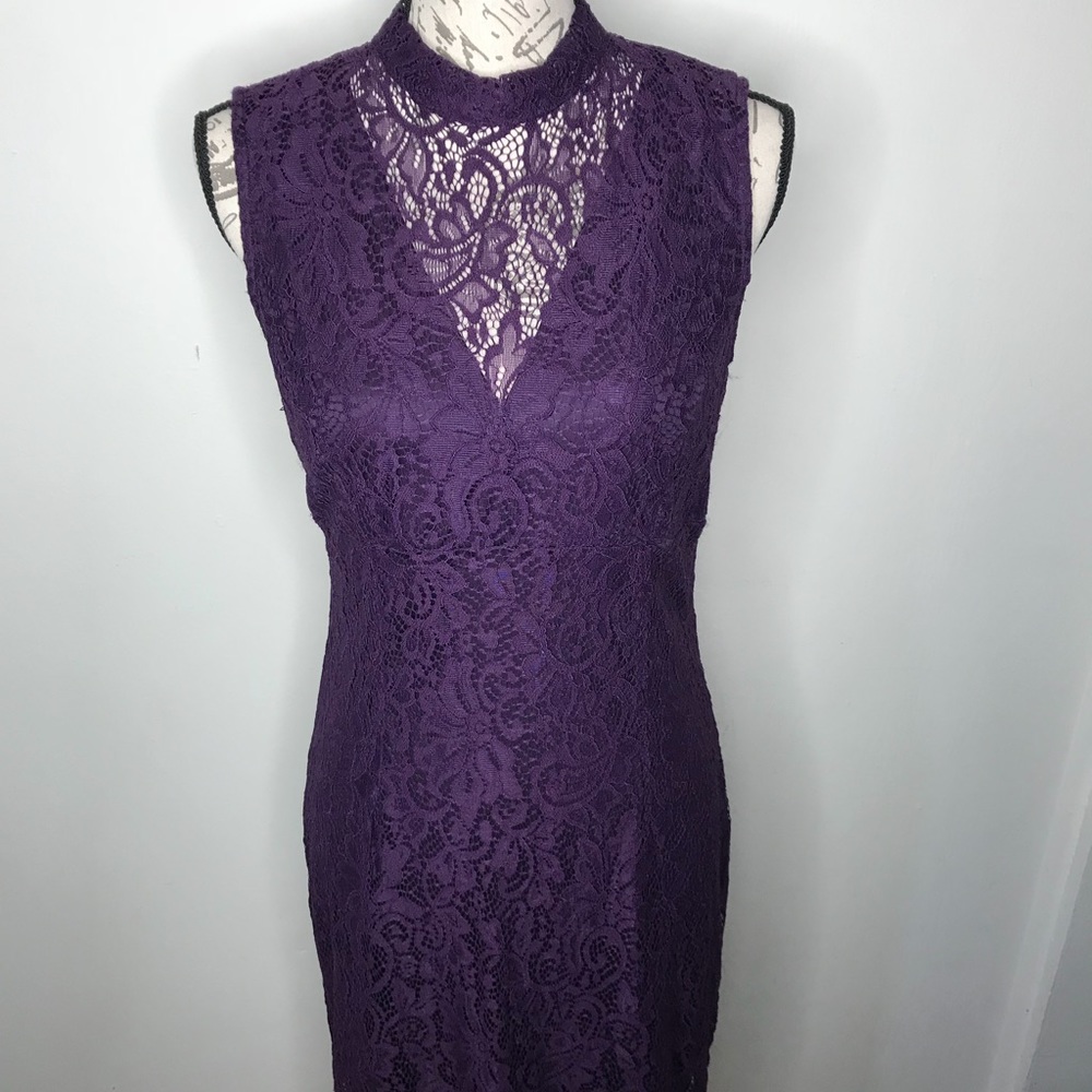 NWT Enfocus Studio Dress Lace Over Sleeveless Sz8